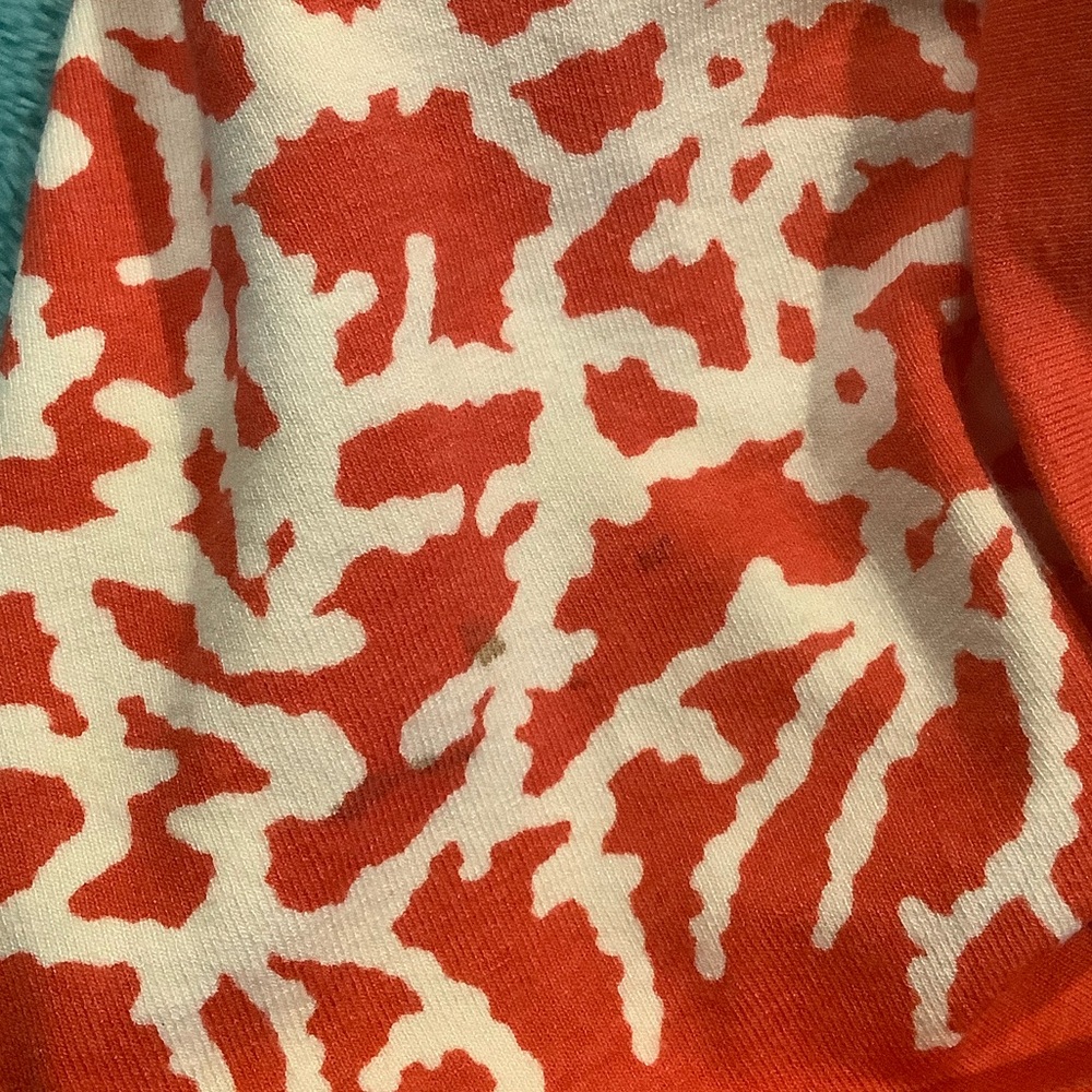 Talbots Coral Summer Women V-Neck crossover front top Size Medium Petite Resale - Picture 15 of 16